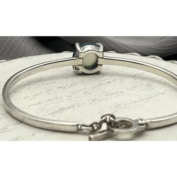Ippolite 925 Crystal Quartz & Mother Of Pearl Chain Bracelet 12.35G / 6 In - Picture 7 of 10
